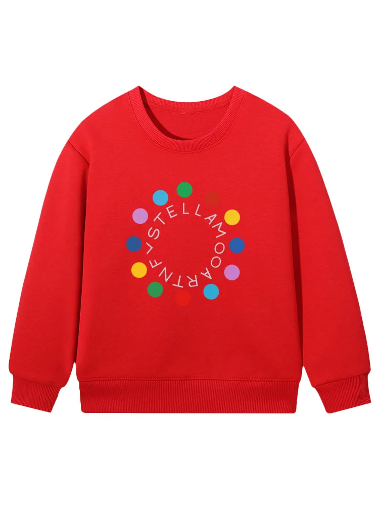cute sweet girl sweatshirt kids winter clothes top cartoon anime letter graphics print baby girls hoodies fashion child pullover