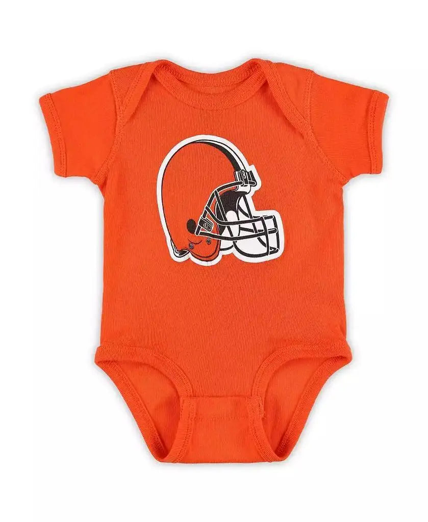 Outerstuff | Newborn Boys and Girls Orange Cleveland Browns Team Logo Bodysuit