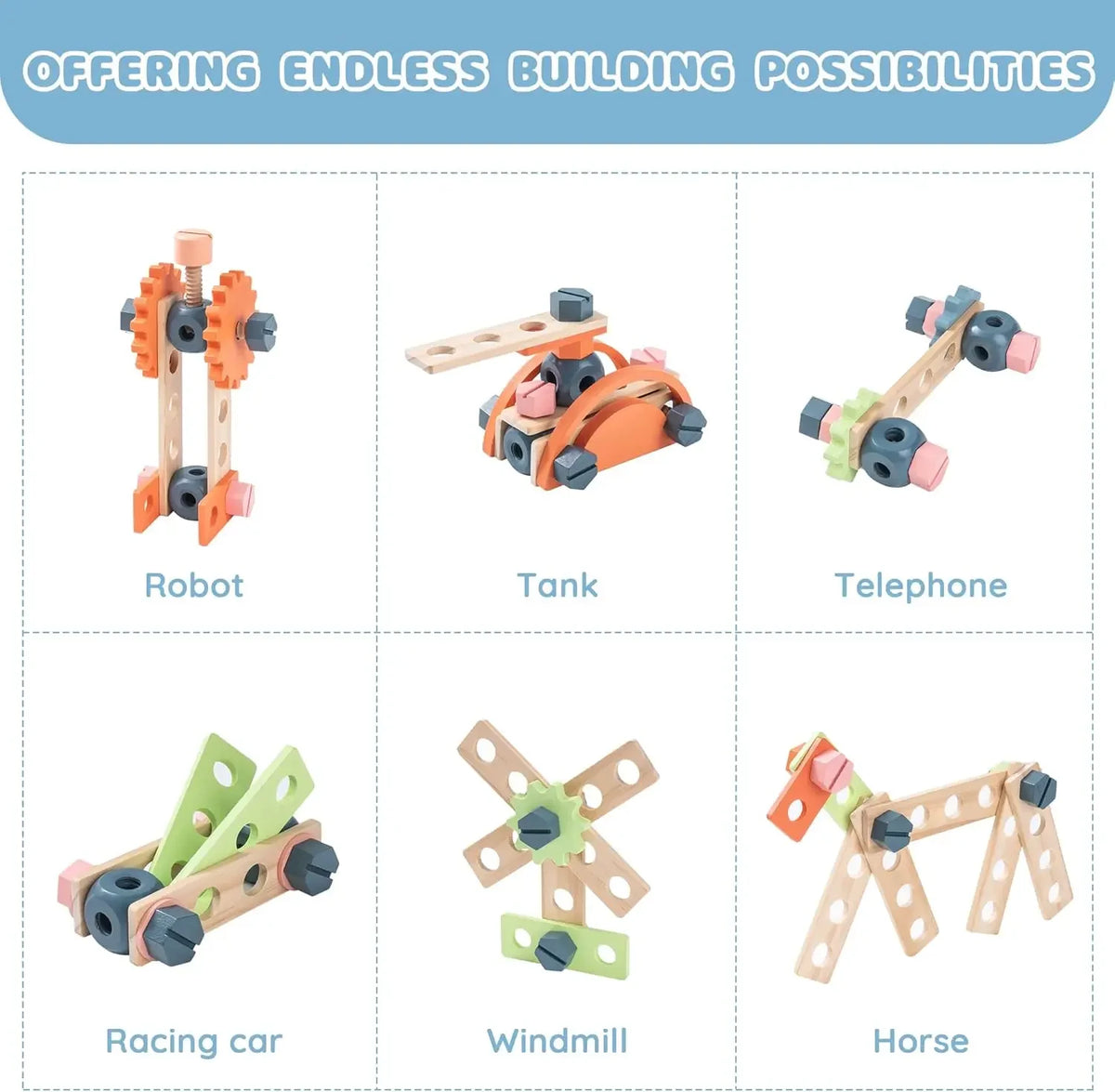 Kids Tool Bench Set Large Wooden Work Bench Construction Toys Workshop Kid Toys Tool Set for Boys Girls 3 +