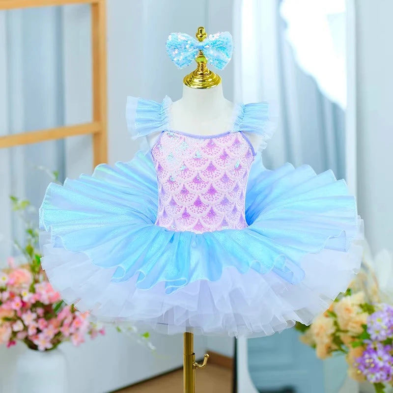 Children's tutu dress kindergarten dance sequins professional tutu kids girls performance costume Ballet Dress