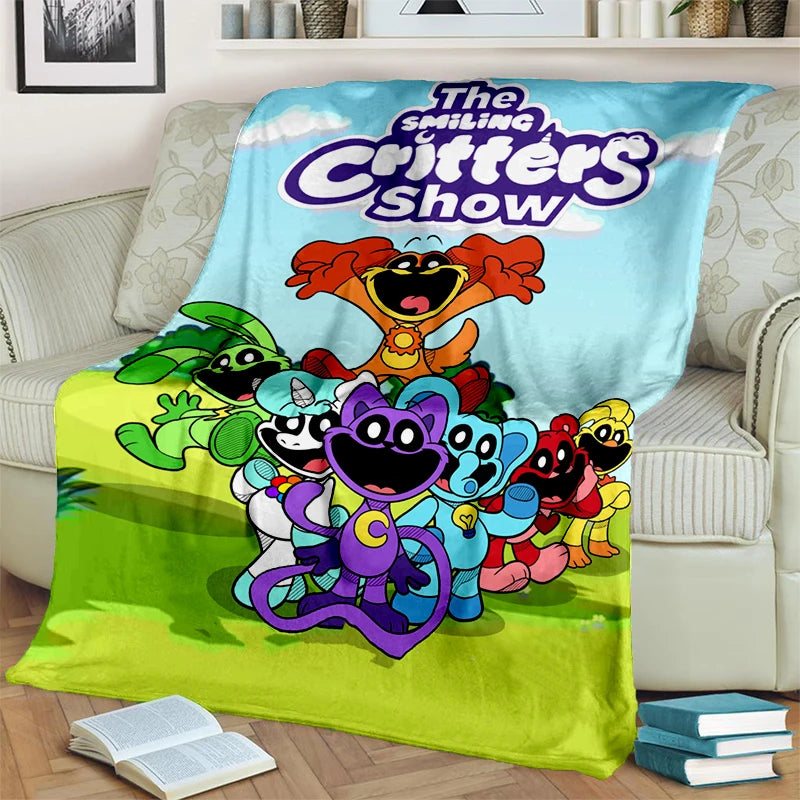 2025 New Style Cute S-Smiling C-Critters Catnap Craftycorn Cartoon Blanket,Soft Throw Blanket for Home Bedroom Bed Sofa Kids