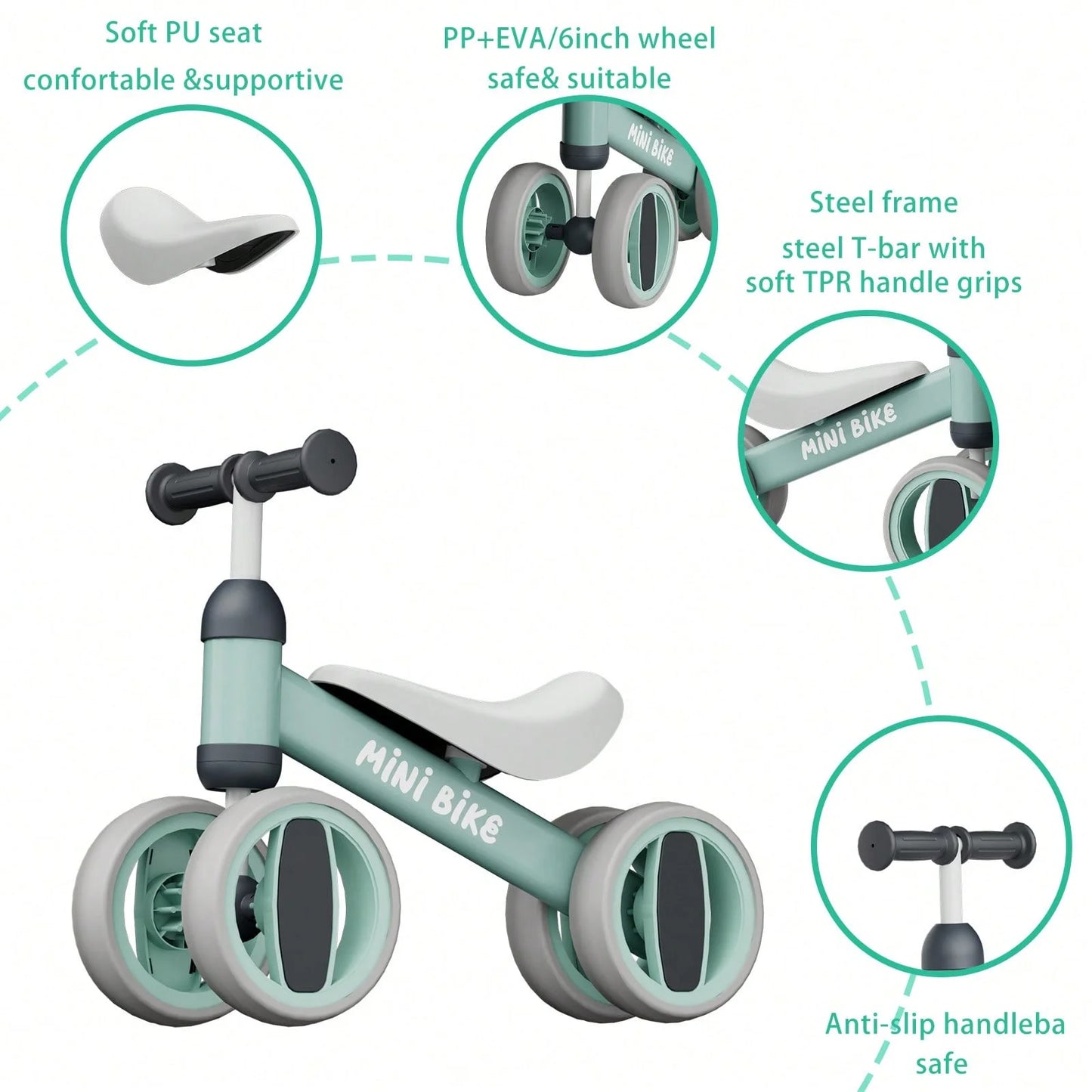 Baby Balance Bike Perfect First Vehicle for Toddlers 1+ Years Old Birthday Gift for Children First Riding Experience