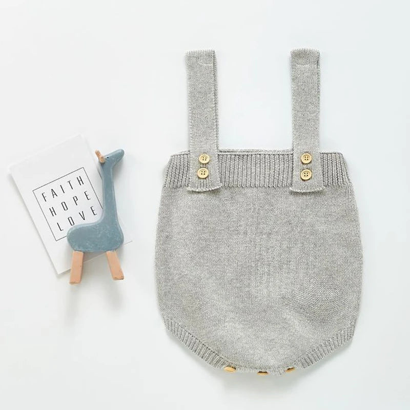New Autumn Baby Romper Knitted Newborn Girls Jumpsuit Outfit Hooded Toddler Children Clothing Cartoon Bear Ears Knitted Clothing