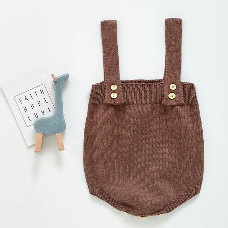 New Autumn Baby Romper Knitted Newborn Girls Jumpsuit Outfit Hooded Toddler Children Clothing Cartoon Bear Ears Knitted Clothing