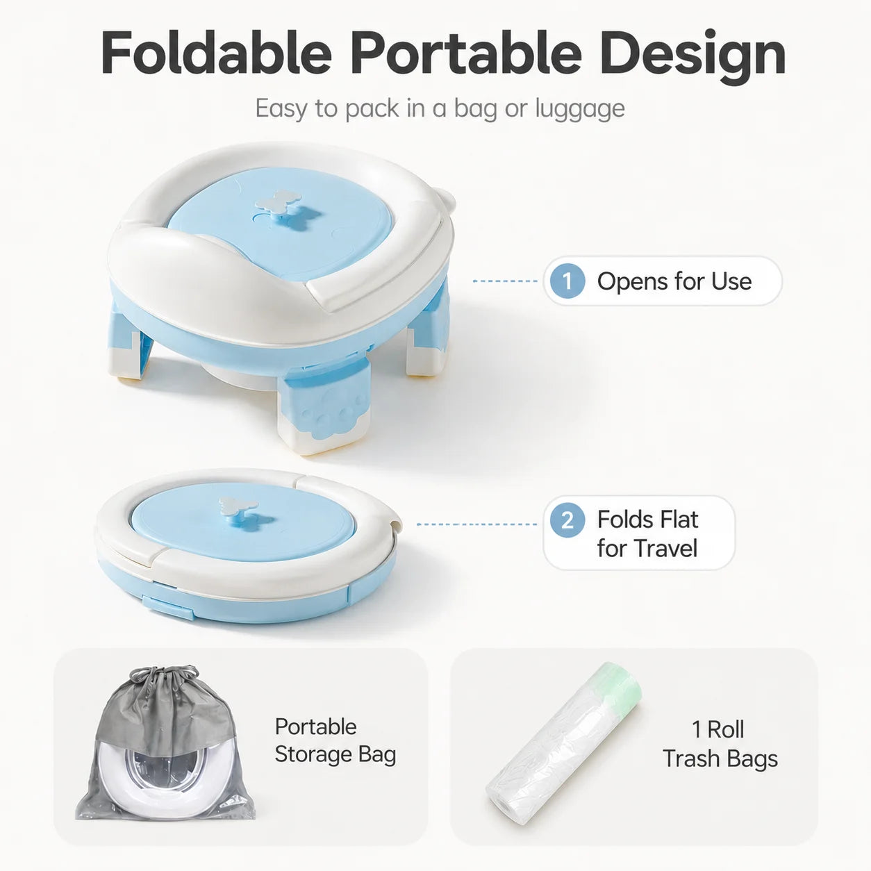 Kids Toilet Seat For Toddler Baby Potty Training Portable Toilet Ring Anti Splash Design Universal Fit Bathroom Seat For Kids