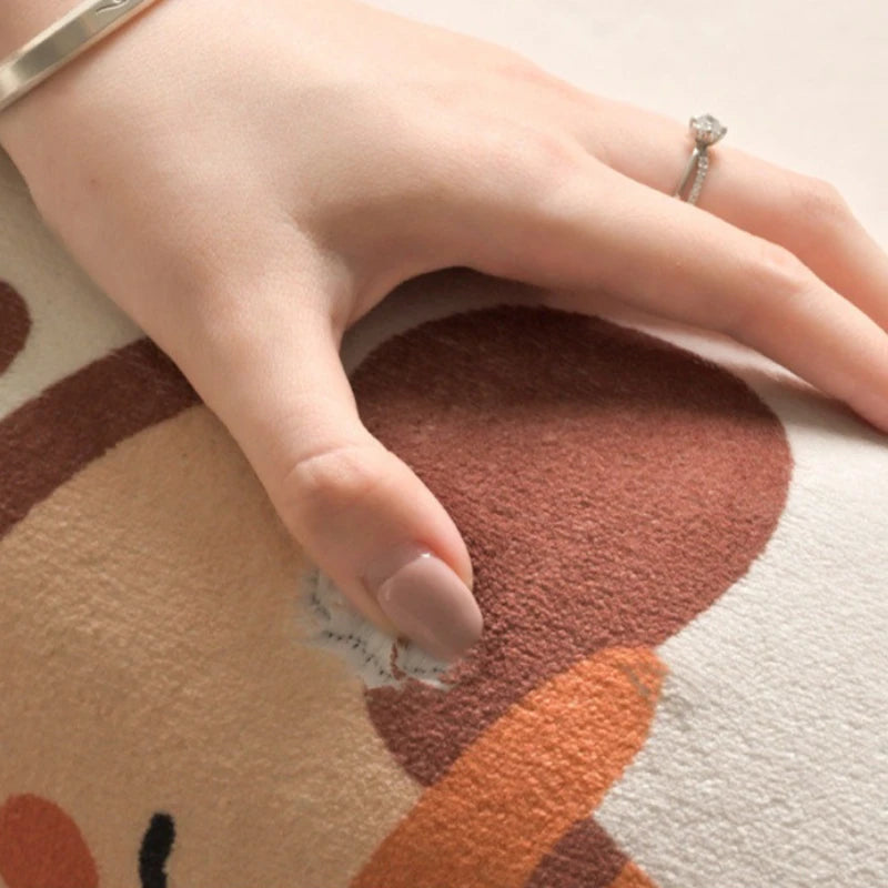 Cartoon Style Bedroom Decor Carpet Thicken Plush Carpets for Living Room Large Area Children's Floor Mat Fluffy Soft Bedside Rug