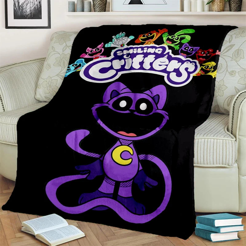2025 New Style Cute S-Smiling C-Critters Catnap Craftycorn Cartoon Blanket,Soft Throw Blanket for Home Bedroom Bed Sofa Kids