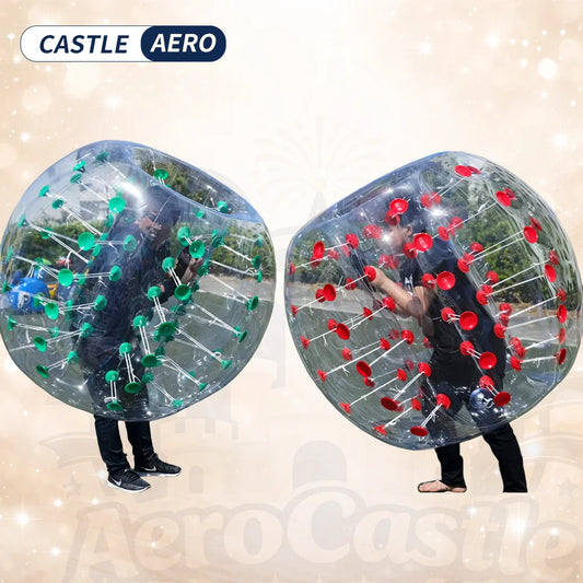 2Pack 2/3FT Inflatable Bumper Balls Body Sumo Zorb Balls for Kids Teens Durable PVC Human Hamster Bubble Balls Outdoor Game Toys