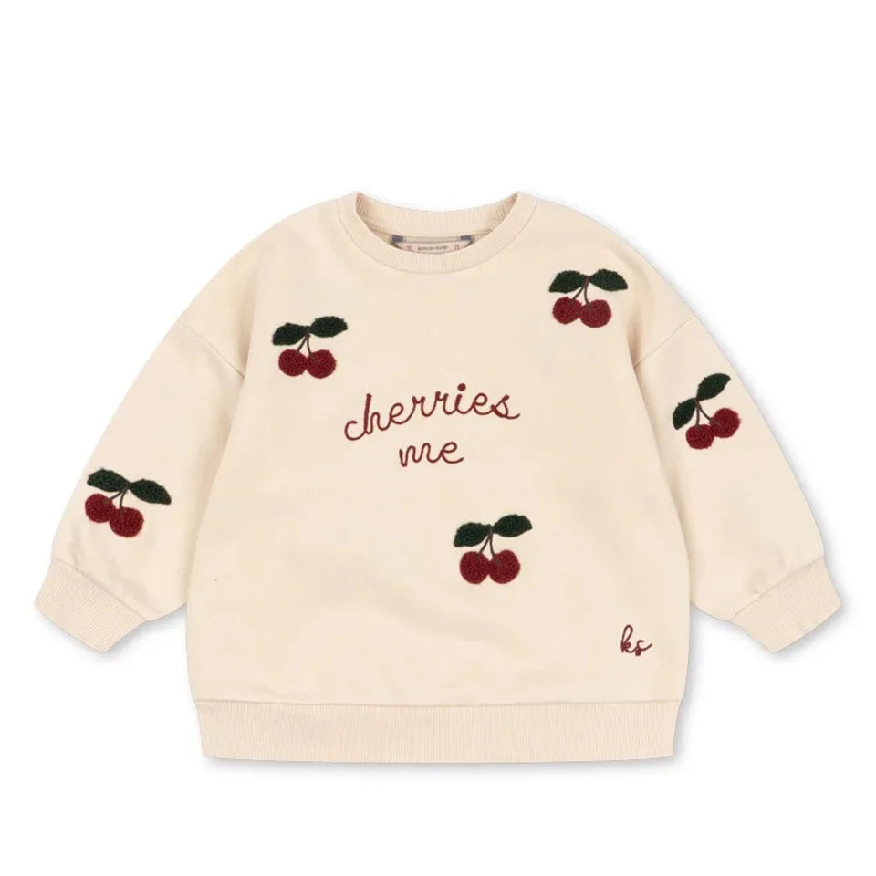 2026 Autumn and Winter New Children's Clothing KS Boys and Girls Collar Polka Dot Love Top Sweatshirt Hoodie Shorts Set