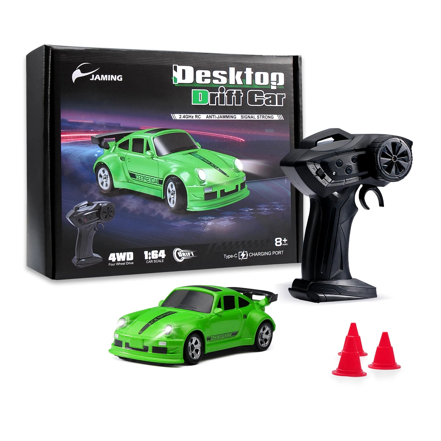 Drift Car 2.4G High speed Remote Control Racing Mini Car  Full proportions Desk Competition Toy Boy Ideal Gift