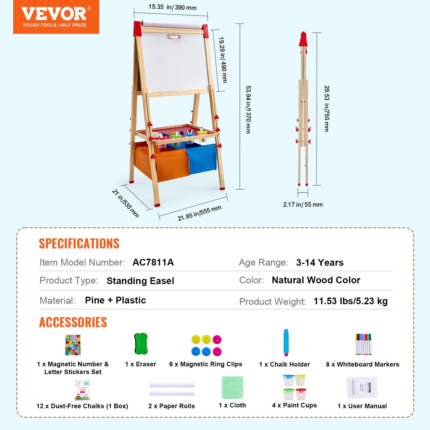 Children Magnetic Drawing Board WordPad Baby Color Graffiti Standing Art Easel Educational Drawing Toys  for Kids Girl