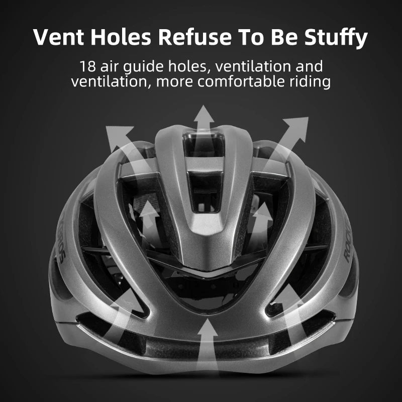 Bicycle Helmet Breathable Ultralight Integrally-Molded Unisex Shockproof Adjustable Road Bike Helmet Cycling Equipment