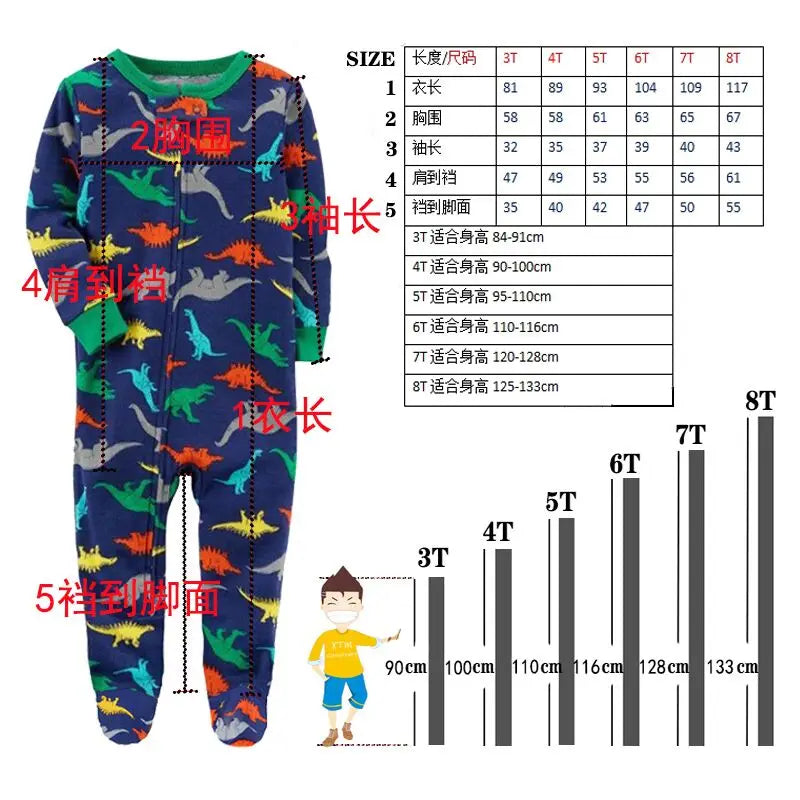 Four Seasons Spring and Summer Boys and Girls One-Piece Baby Cotton Crawling Clothes Baby Spring and Autumn Rompers Children's F