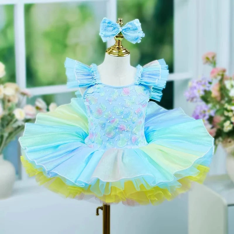 Children's tutu dress kindergarten dance sequins professional tutu kids girls performance costume Ballet Dress