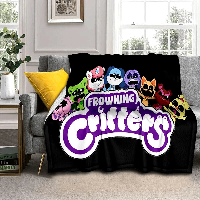 2025 New Style Cute S-Smiling C-Critters Catnap Craftycorn Cartoon Blanket,Soft Throw Blanket for Home Bedroom Bed Sofa Kids