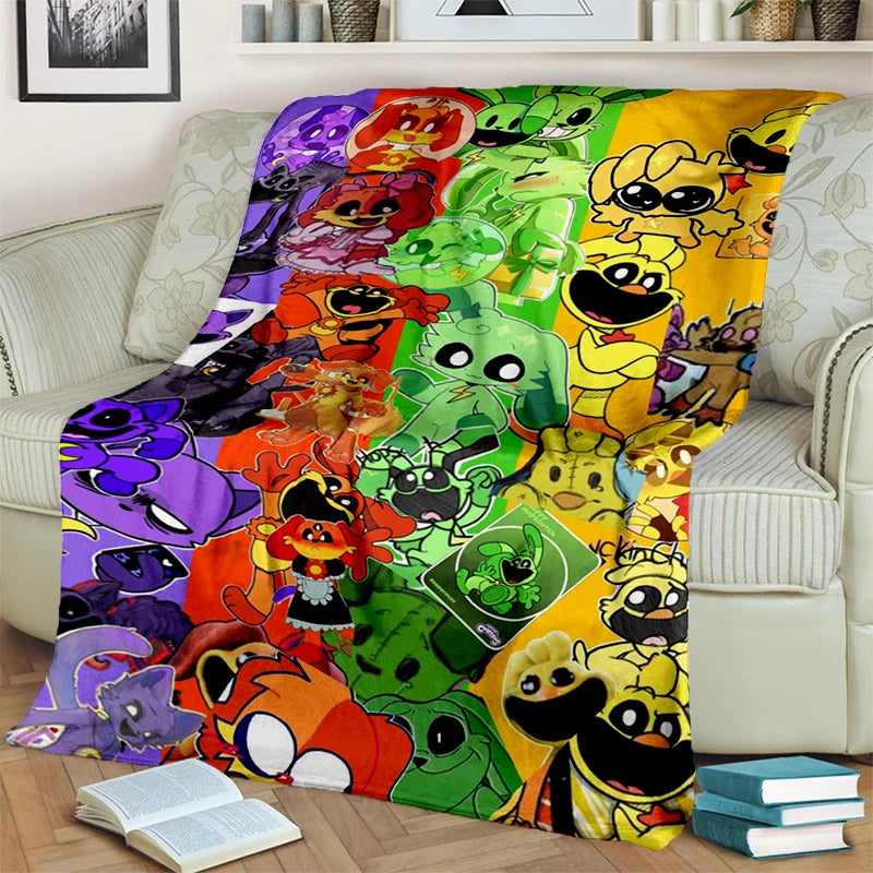 2025 New Style Cute S-Smiling C-Critters Catnap Craftycorn Cartoon Blanket,Soft Throw Blanket for Home Bedroom Bed Sofa Kids