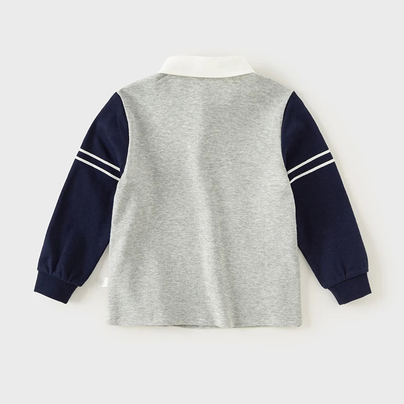 Boys Long-Sleeved T-Shirt Children's Top Boys Polo Shirt Spring Autumn Children's School Clothes DB3241636