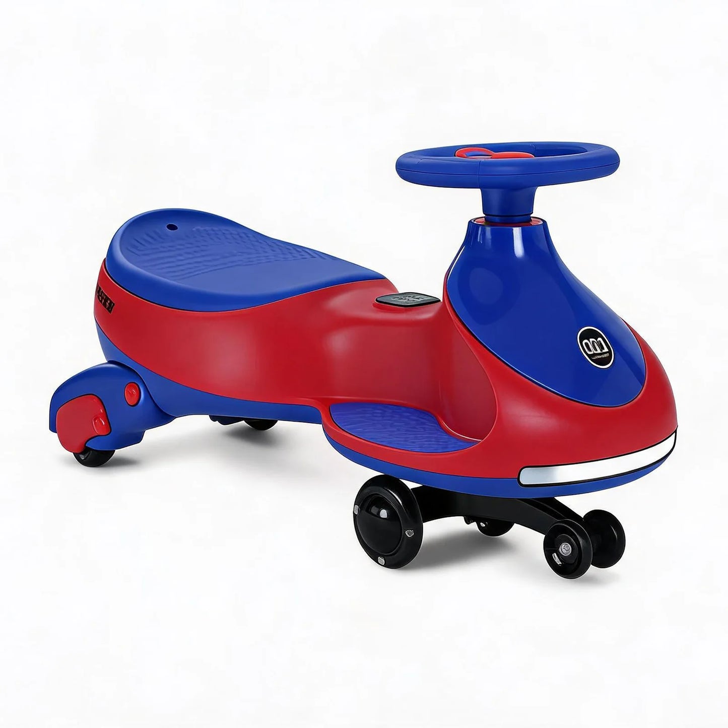 12V 2-in-1 Ride On Electric Wiggle Car for Kids – Pedal & Swing Modes – 360° Steering, Flashing Wheels, Music, Anti-Rollover, Rechargeable, High Weight Capacity – Indoor Outdoor