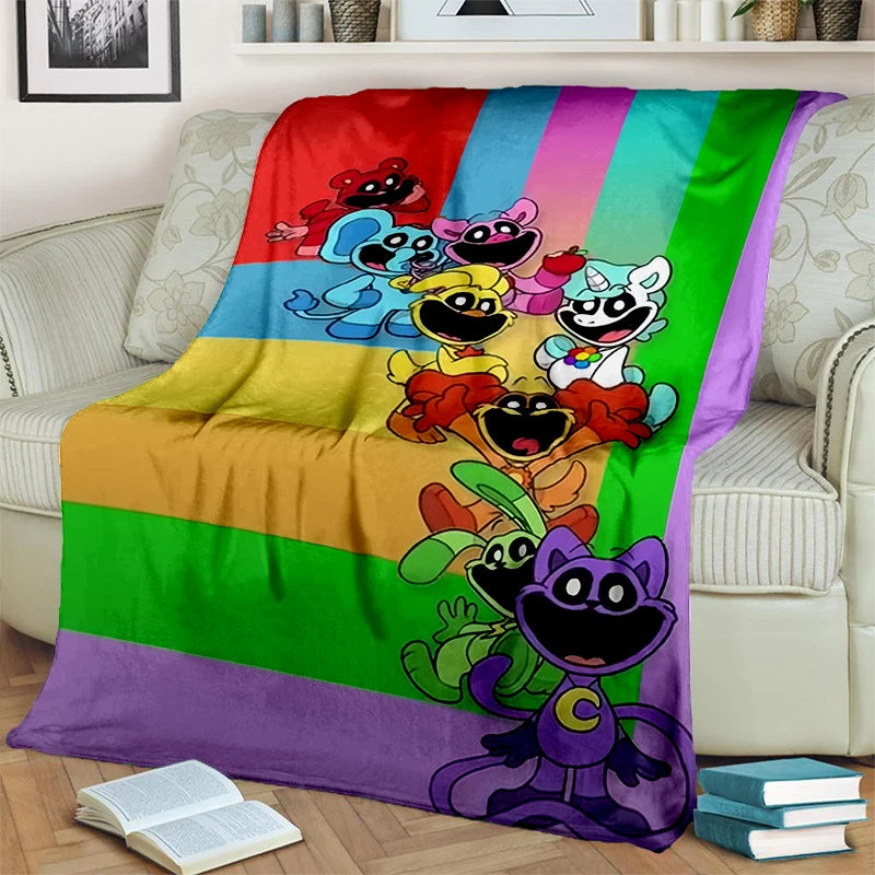 2025 New Style Cute S-Smiling C-Critters Catnap Craftycorn Cartoon Blanket,Soft Throw Blanket for Home Bedroom Bed Sofa Kids