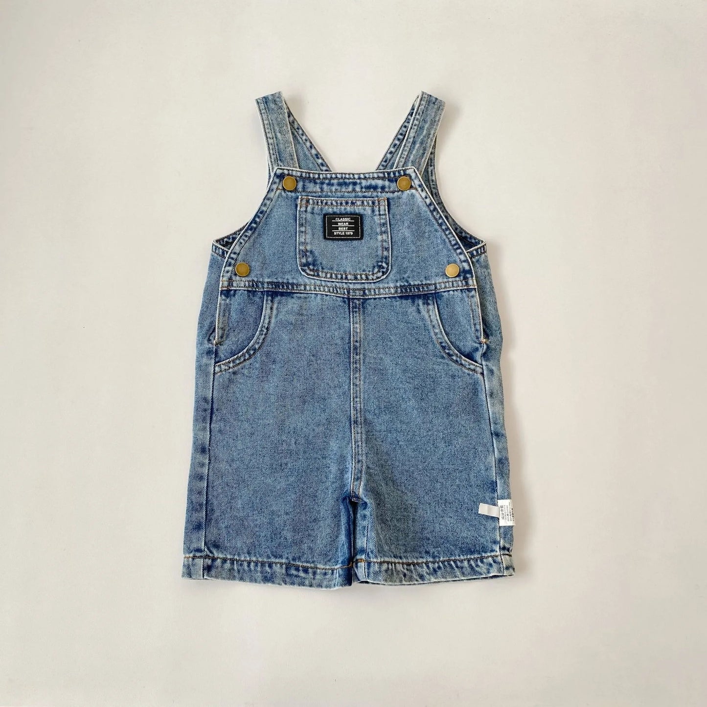 Baby Boy Girl Denim Overalls 2026 Spring Fall Kids Loose Fit Jeans Pants with Big Pockets Casual Suspender Bottoms