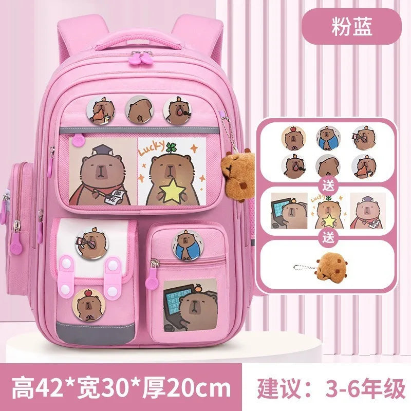 New Hot Cinnamoroll Large-Capacity Cartoon Children'S Backpack Kuromi My Melody Pochacco Cute Anime Children'S School Bag Set