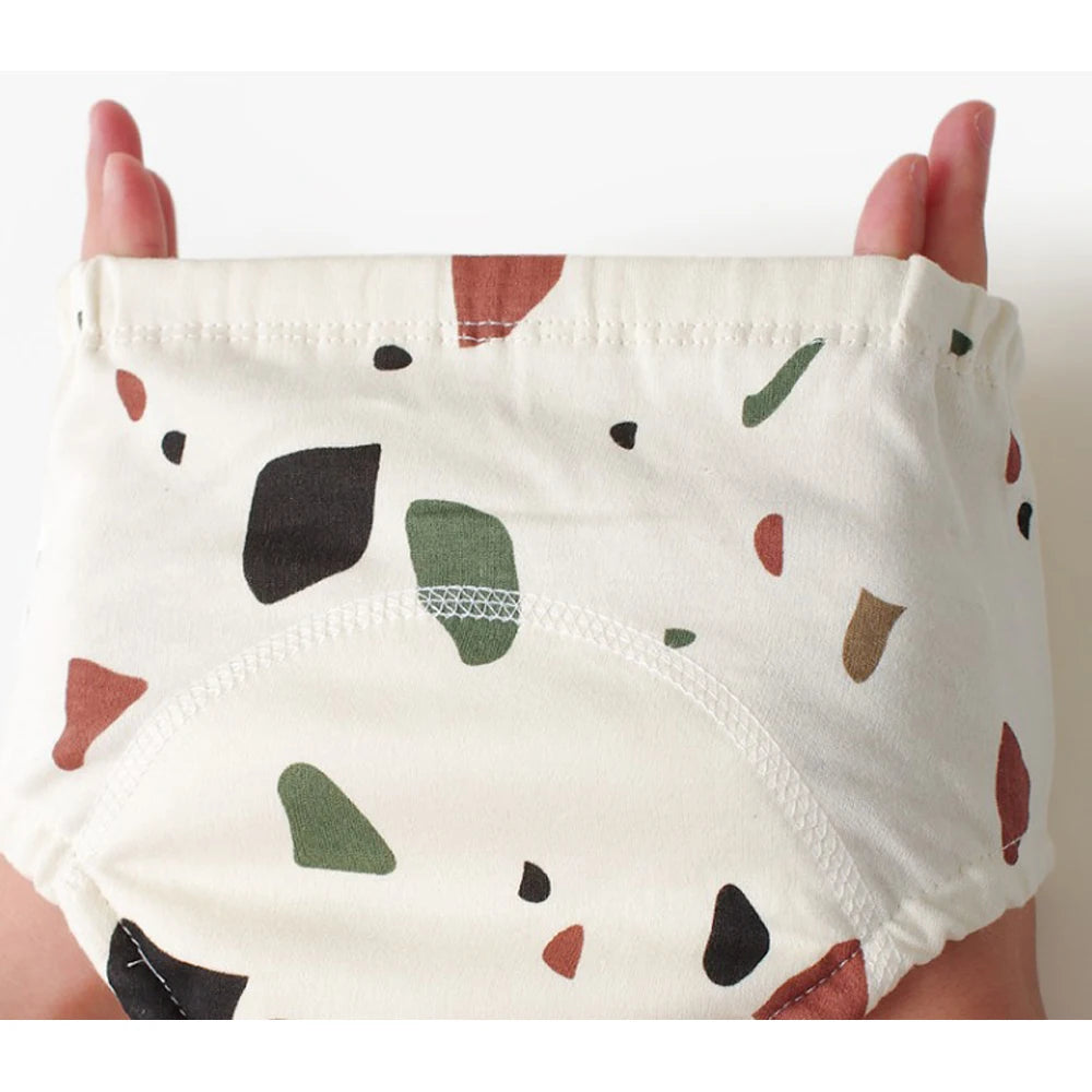 4PCS Baby Kids Cotton Potty Training Pants Waterproof Infant Shorts Underwear Reusable Cloth Diaper Nappies Children Panties