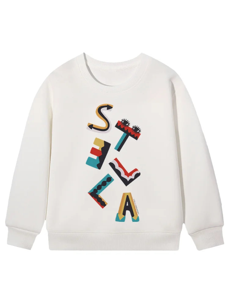 cute sweet girl sweatshirt kids winter clothes top cartoon anime letter graphics print baby girls hoodies fashion child pullover