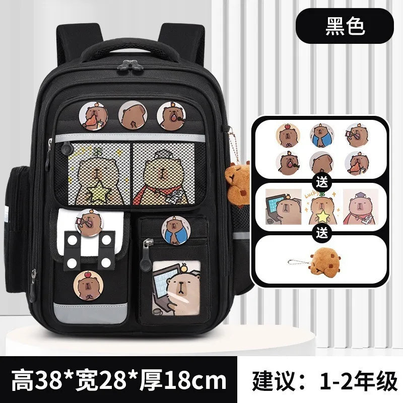 New Hot Cinnamoroll Large-Capacity Cartoon Children'S Backpack Kuromi My Melody Pochacco Cute Anime Children'S School Bag Set