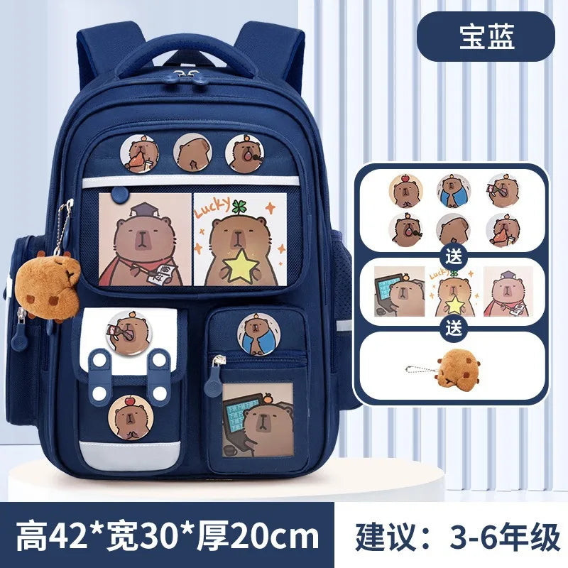 New Hot Cinnamoroll Large-Capacity Cartoon Children'S Backpack Kuromi My Melody Pochacco Cute Anime Children'S School Bag Set