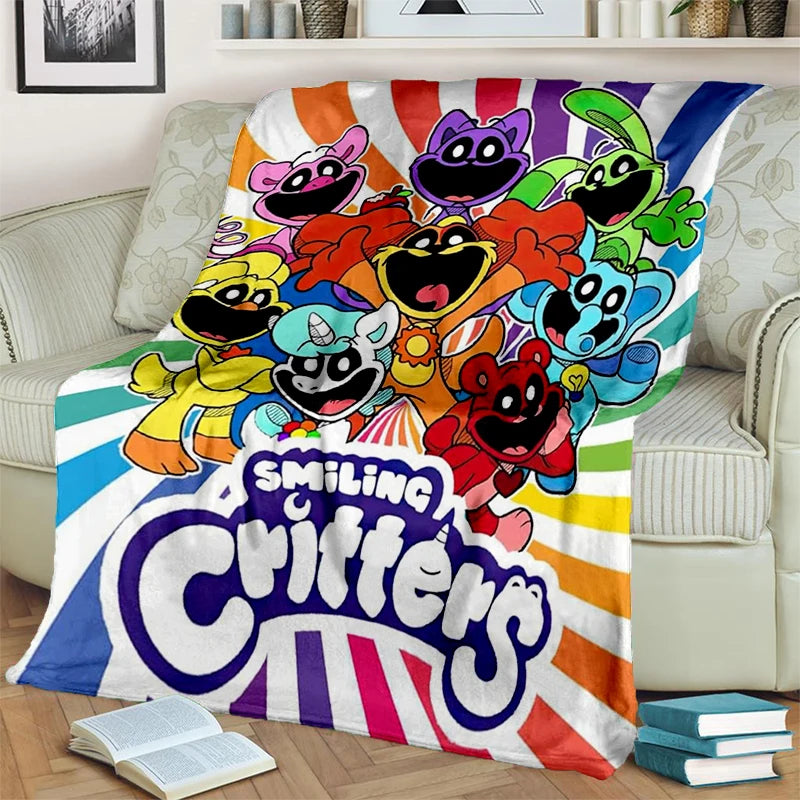 2025 New Style Cute S-Smiling C-Critters Catnap Craftycorn Cartoon Blanket,Soft Throw Blanket for Home Bedroom Bed Sofa Kids