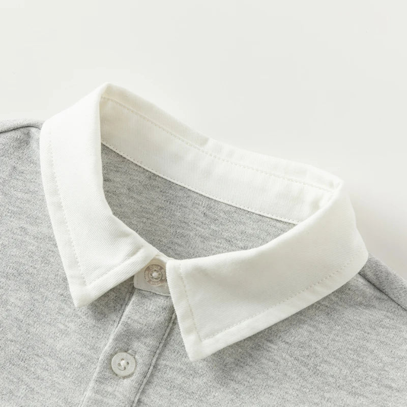 Boys Long-Sleeved T-Shirt Children's Top Boys Polo Shirt Spring Autumn Children's School Clothes DB3241636