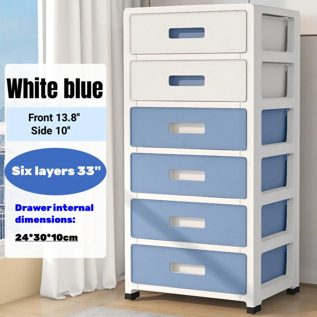 33'' High 6-Drawer Organizer/Household Storage Cabinet Drawer Type Underwear Box