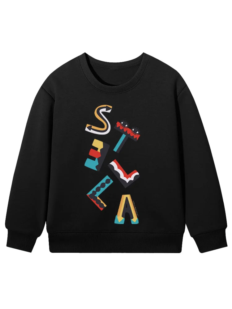 cute sweet girl sweatshirt kids winter clothes top cartoon anime letter graphics print baby girls hoodies fashion child pullover