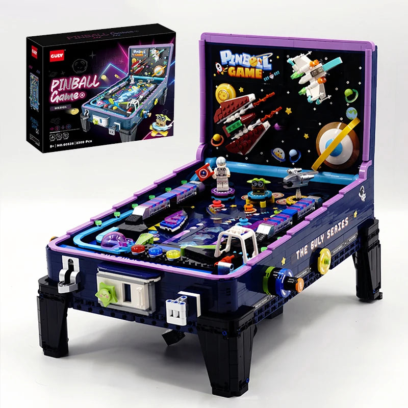 2300+PCS Technical Game Machine Building Blocks Kit MOC Pinball Game Table Model Bricks Educational Toys For Assembling Toy Christmas Halloween Gift For Kids Teens Adult