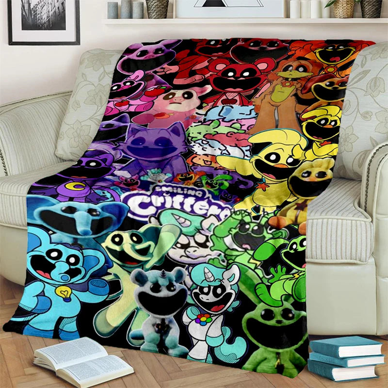 2025 New Style Cute S-Smiling C-Critters Catnap Craftycorn Cartoon Blanket,Soft Throw Blanket for Home Bedroom Bed Sofa Kids