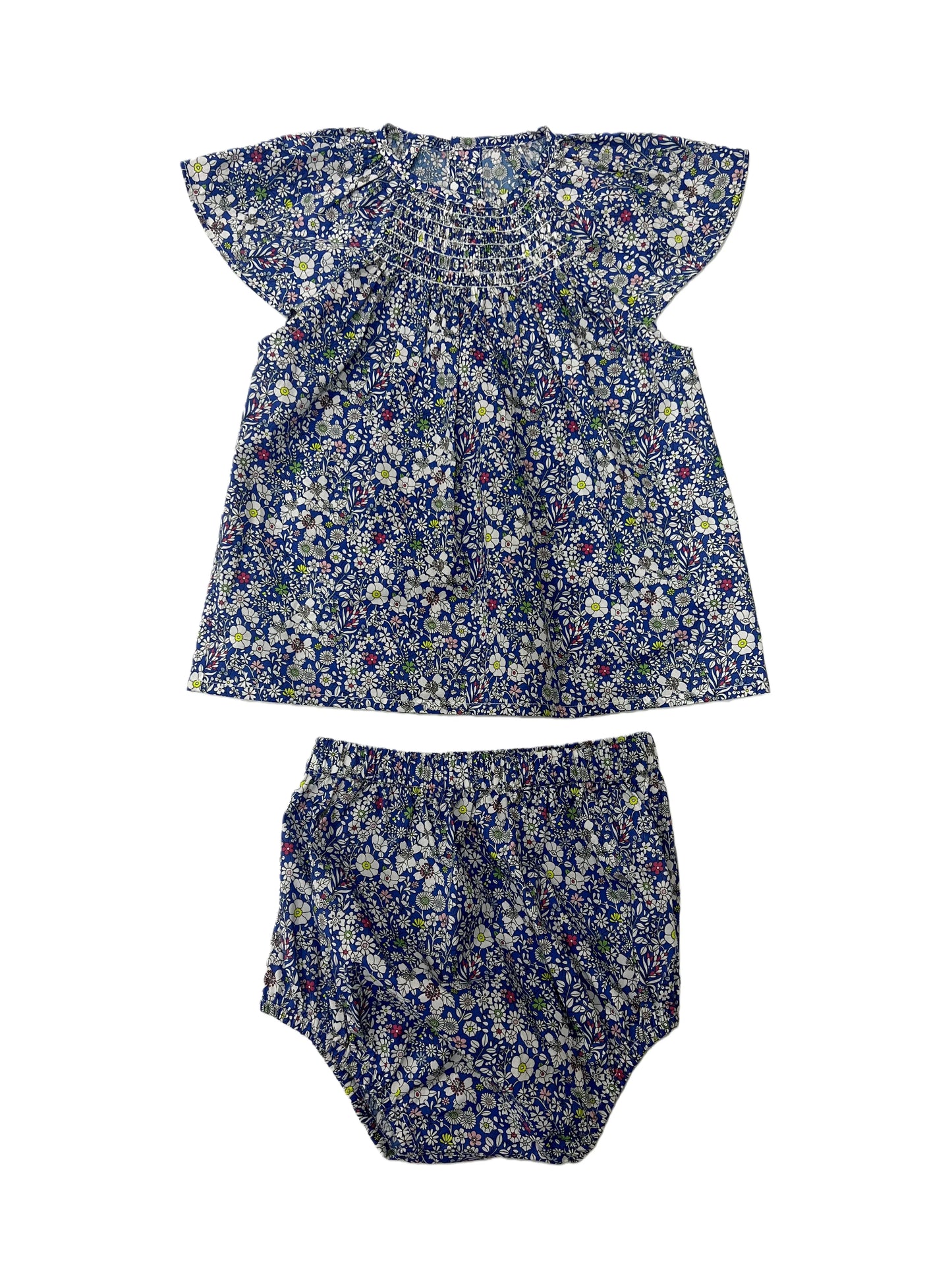 Ali Plus 2026 SS Smocking Floral Collection Brother Sister Matching Clothes Girls Cotton Dress Boys Cotton Knit Clothing