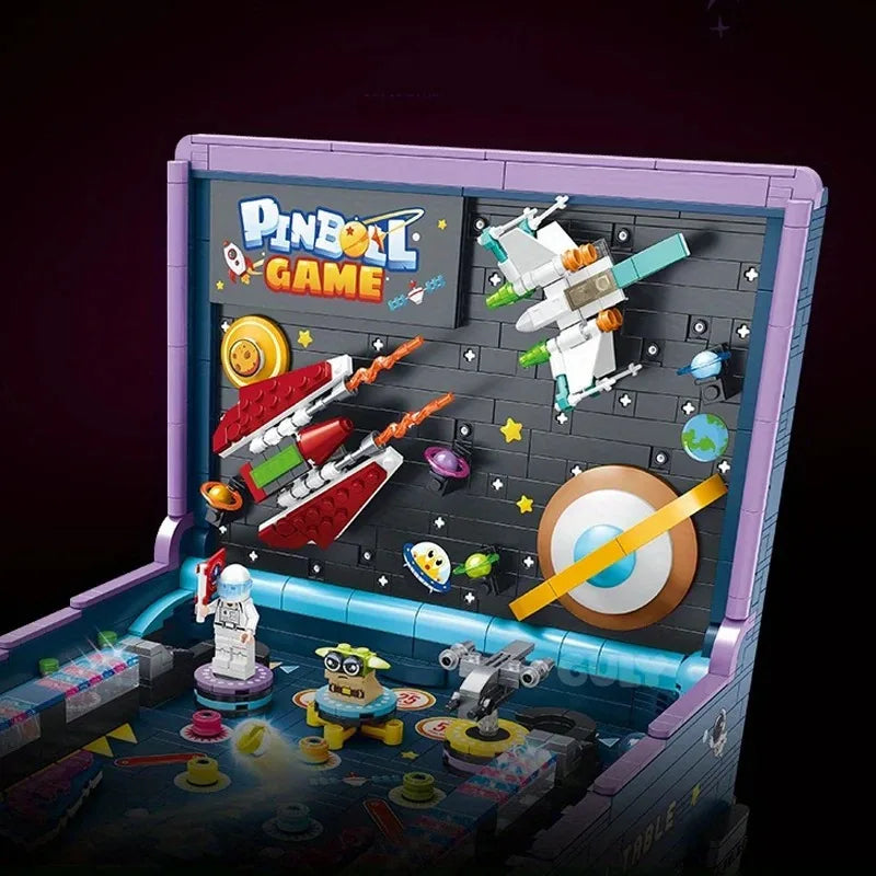 2300+PCS Technical Game Machine Building Blocks Kit MOC Pinball Game Table Model Bricks Educational Toys For Assembling Toy Christmas Halloween Gift For Kids Teens Adult