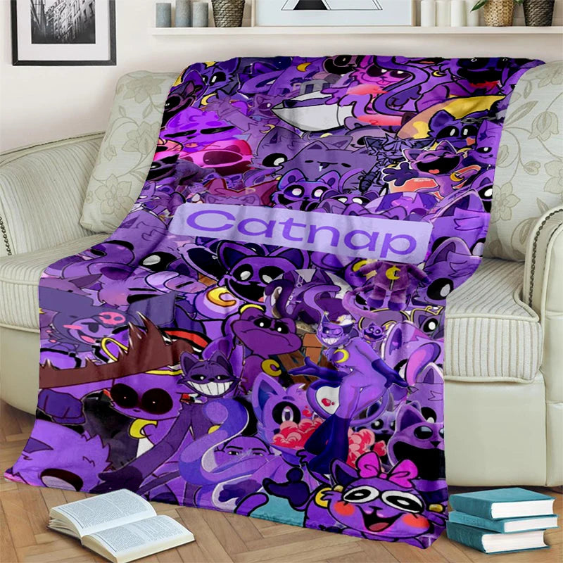 2025 New Style Cute S-Smiling C-Critters Catnap Craftycorn Cartoon Blanket,Soft Throw Blanket for Home Bedroom Bed Sofa Kids