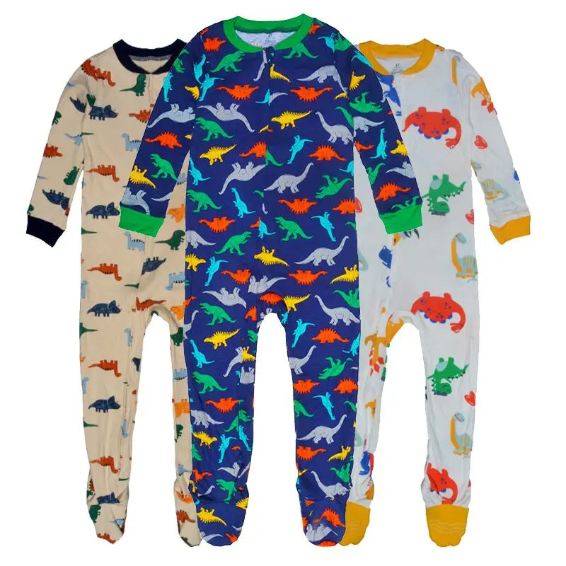 Four Seasons Spring and Summer Boys and Girls One-Piece Baby Cotton Crawling Clothes Baby Spring and Autumn Rompers Children's F