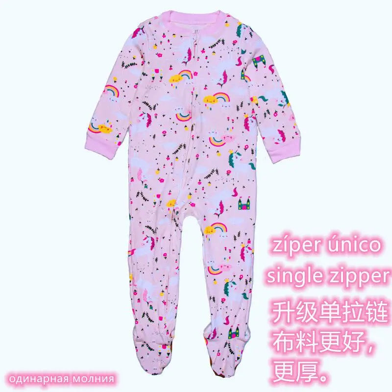 Four Seasons Spring and Summer Boys and Girls One-Piece Baby Cotton Crawling Clothes Baby Spring and Autumn Rompers Children's F