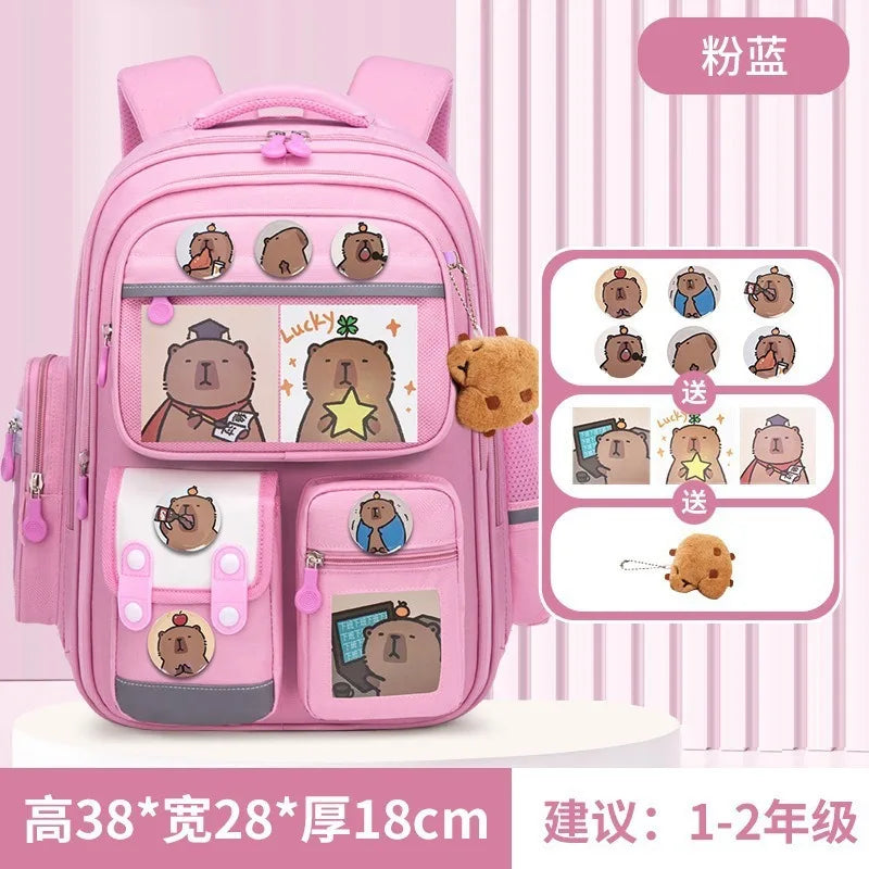 New Hot Cinnamoroll Large-Capacity Cartoon Children'S Backpack Kuromi My Melody Pochacco Cute Anime Children'S School Bag Set