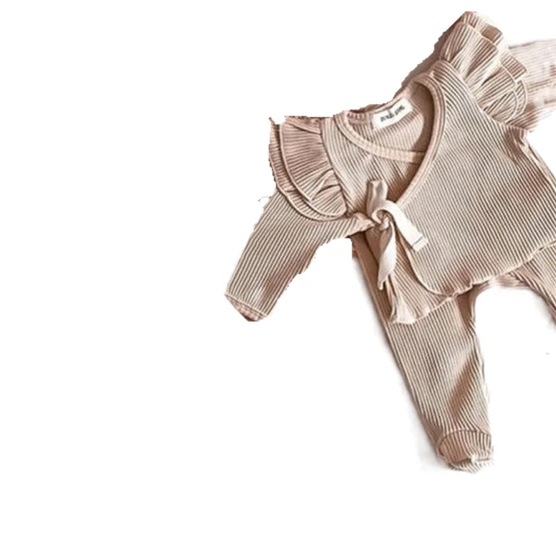 Newborn Girl Clothing Sets For Kids Spring Knitted Cute Top Pants Children Clothes Winter Suit Baby Girls Outfits White Costume