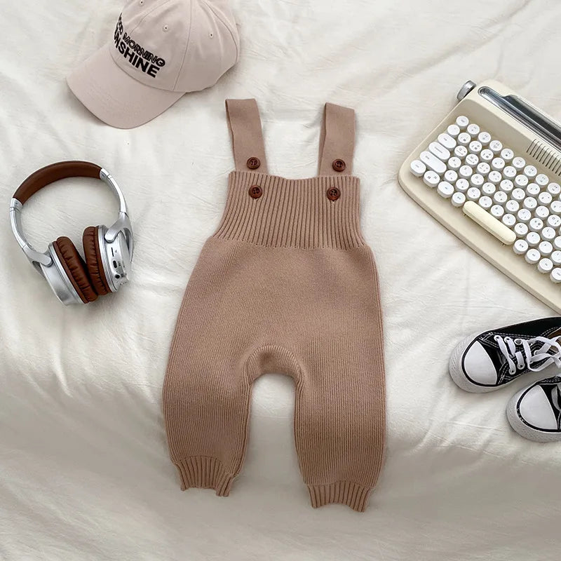 New Autumn Baby Romper Knitted Newborn Girls Jumpsuit Outfit Hooded Toddler Children Clothing Cartoon Bear Ears Knitted Clothing