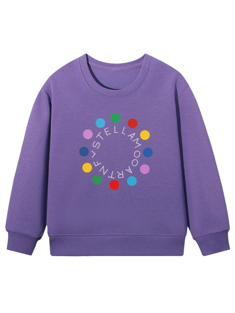 cute sweet girl sweatshirt kids winter clothes top cartoon anime letter graphics print baby girls hoodies fashion child pullover