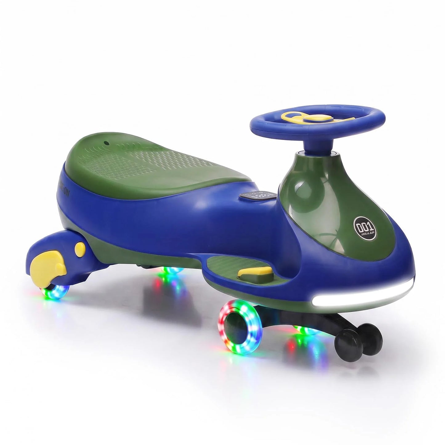 12V 2-in-1 Ride On Electric Wiggle Car for Kids – Pedal & Swing Modes – 360° Steering, Flashing Wheels, Music, Anti-Rollover, Rechargeable, High Weight Capacity – Indoor Outdoor