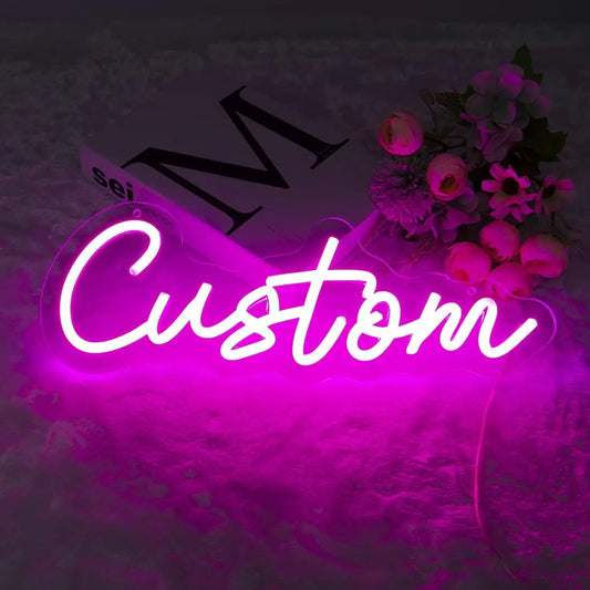 Custom Neon Sign Personalized Name Sign Led Neon Night Light Birthday Gifts Room Bedroom Decoration Wall Wedding LED Neon Lamp