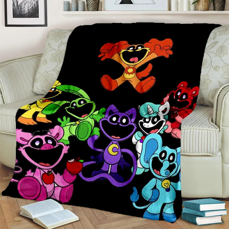 2025 New Style Cute S-Smiling C-Critters Catnap Craftycorn Cartoon Blanket,Soft Throw Blanket for Home Bedroom Bed Sofa Kids