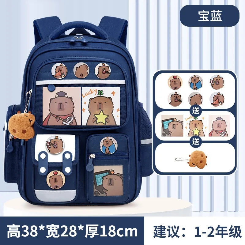 New Hot Cinnamoroll Large-Capacity Cartoon Children'S Backpack Kuromi My Melody Pochacco Cute Anime Children'S School Bag Set