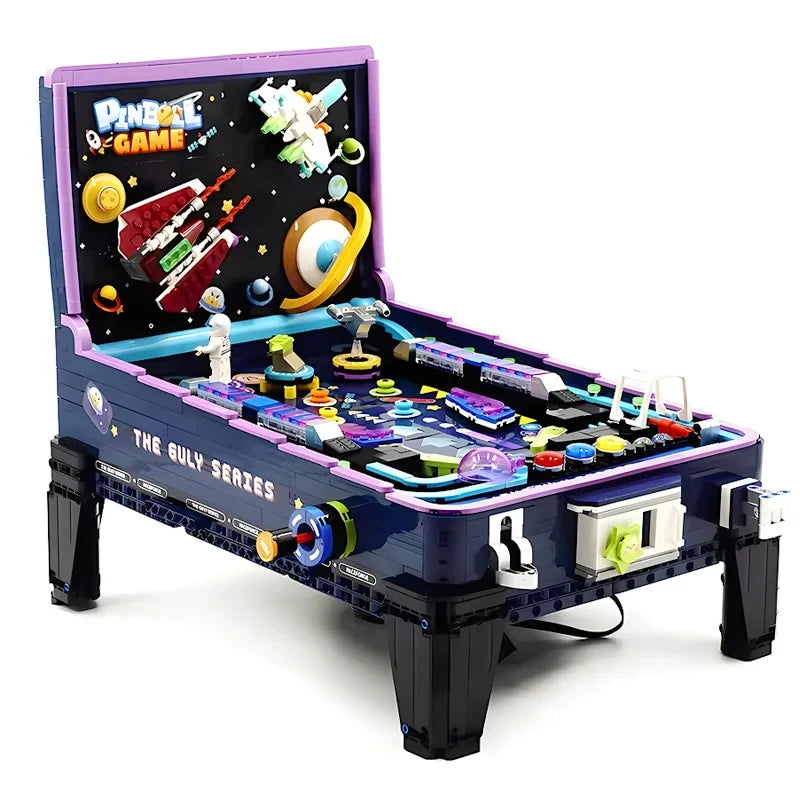 2300+PCS Technical Game Machine Building Blocks Kit MOC Pinball Game Table Model Bricks Educational Toys For Assembling Toy Christmas Halloween Gift For Kids Teens Adult