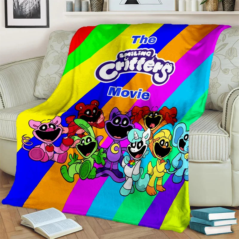 2025 New Style Cute S-Smiling C-Critters Catnap Craftycorn Cartoon Blanket,Soft Throw Blanket for Home Bedroom Bed Sofa Kids